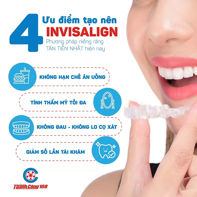 Niềng răng invisalign 1 hàm trong suốt